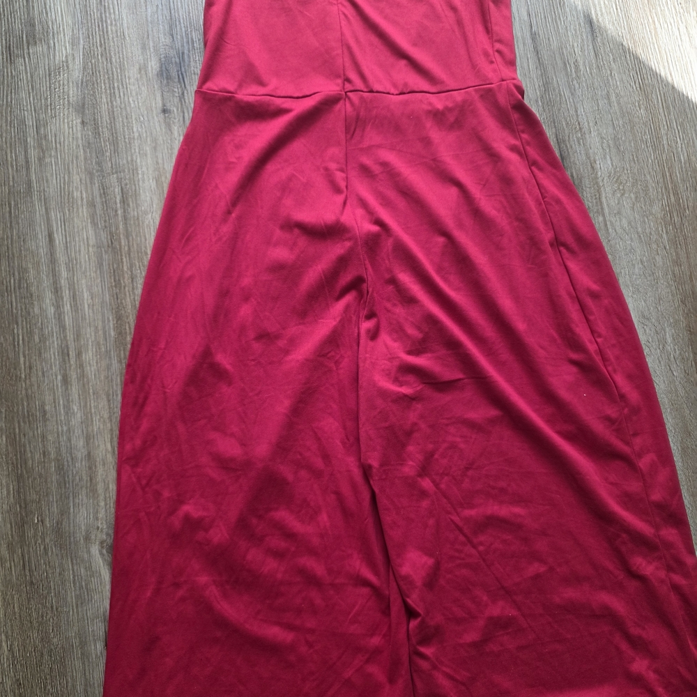 SHEIN Red Beaded Wide-Leg Jumpsuit - Picture 7 of 9